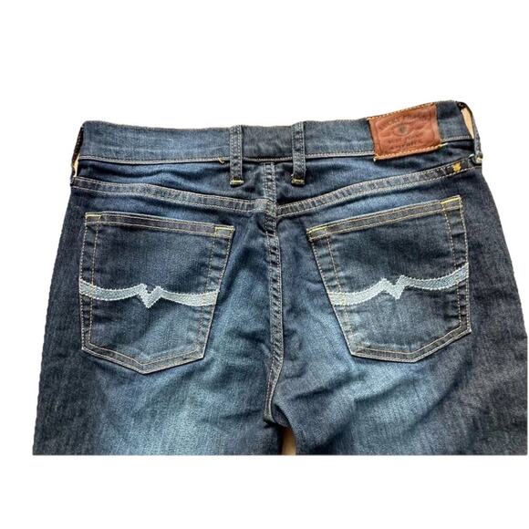 Lucky Brand Jeans Womens Blue Denim Sweet N Low Flare Mid Rise Retro 32 X31 - Picture 2 of 5